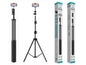 Tripé Extensível Novoteck Z-075– Ajustável até 2,1m, Universal, Portátil e Estável