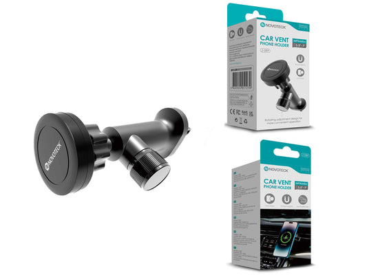 Suporte Magnético para Telemóvel com Rotação 360º – Fixação na Saída de Ar para Telemóveis de 3,5'' a 7''Z-089
