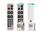 Controle Remoto Universal com Botões Grandes Novoteck D-018 - Ideal para Idosos e Visão Limitada - Compatível com Diversas Marcas