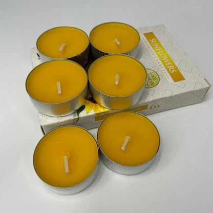 Vela tealight sunflowers