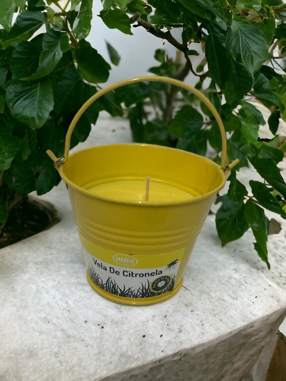 VELA DE CITRONELA COM VASO