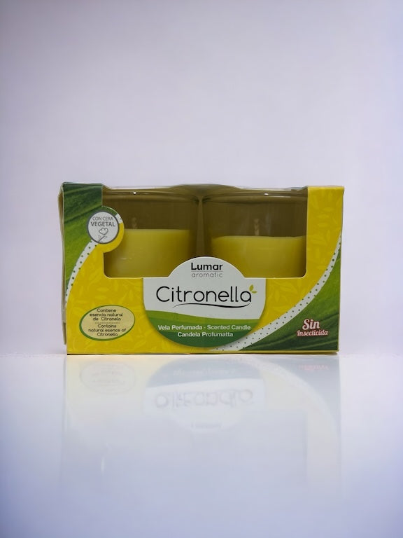 CONJUNTO DE 2 VELAS DE CITRONELA