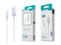 Cabo Type-C Branco 5A 50W 1M S-057 Silicone TPE